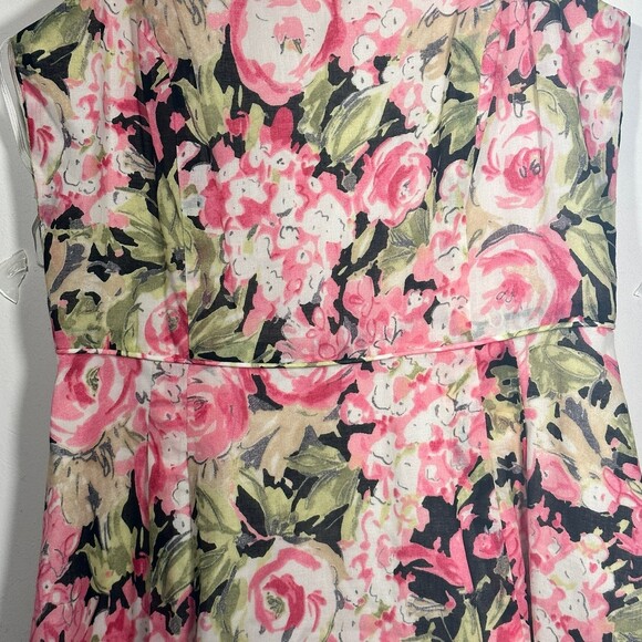 Talbots Springtime floral dress sz 2 - Picture 6 of 6